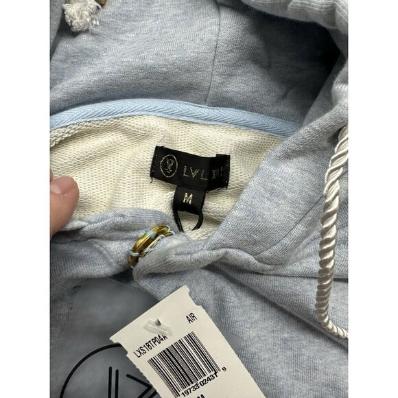 LVL XIII Level 13 Track Suit Jogger Game Day Fit Men’s M Blue White Fleece NWTs - Picture 3 of 9